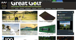 Desktop Screenshot of greatgolfmagazine.co.uk